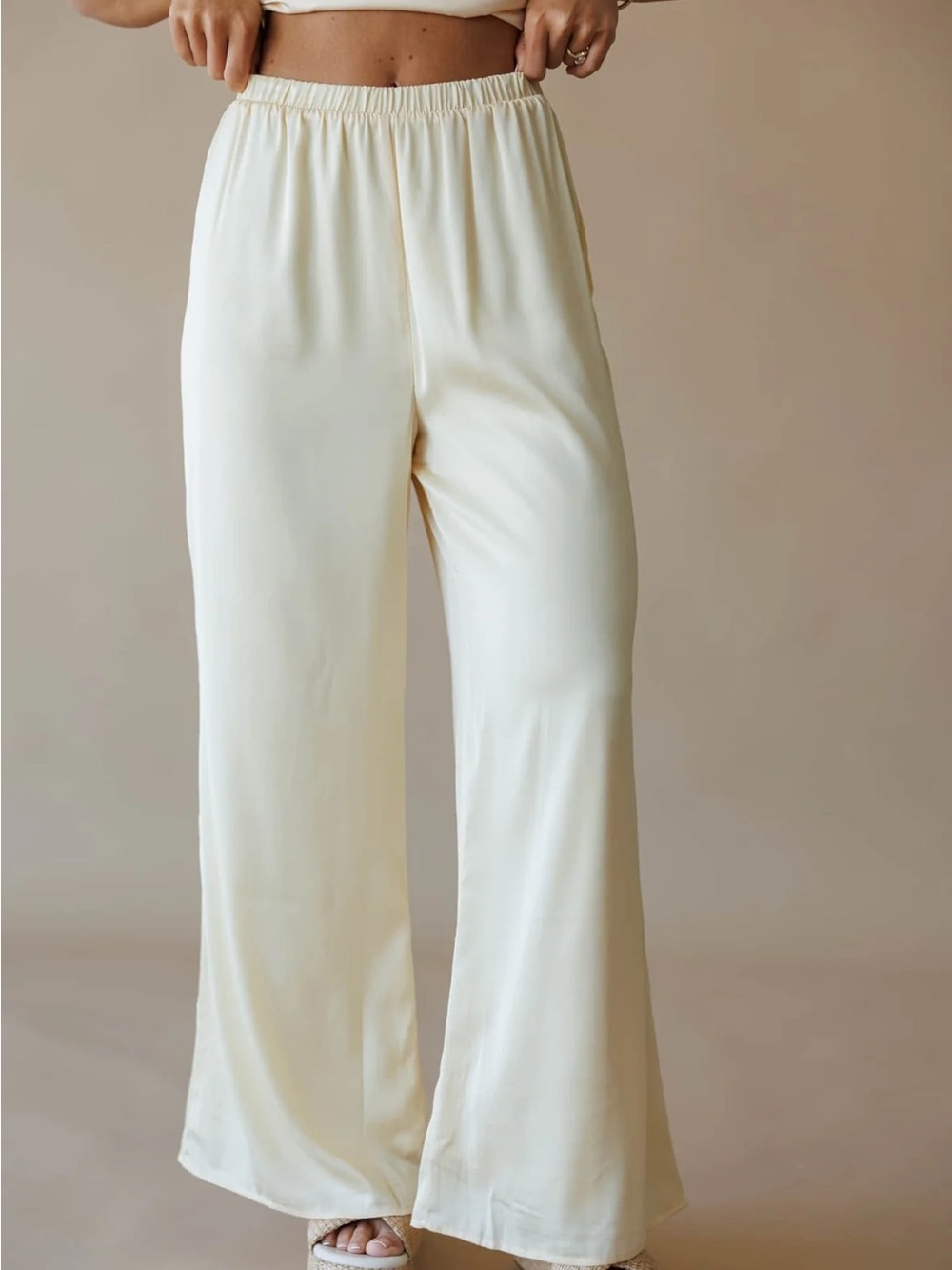 Lane 201 Santorini Glow Satin Pants